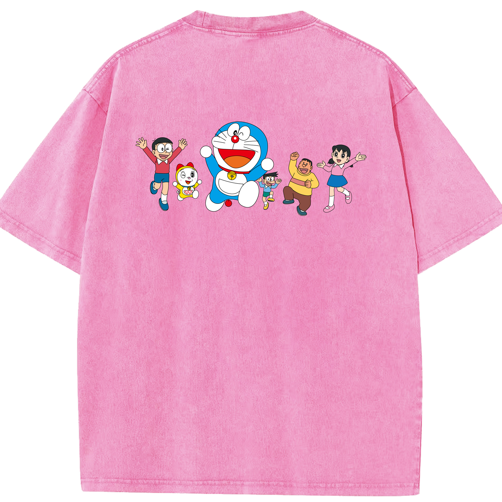 （画像用） ドラえもん 骨川 スネ夫 Doraemon Honekawa Suneo 綿100% ヴィンテージ風 半袖Tシャツ（背面プリント）